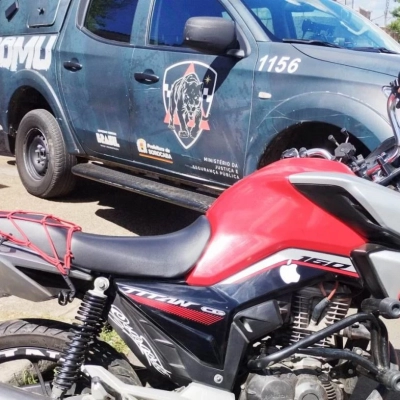 Motocicleta furtada é recuperada pela GCM em residência no Parque Vitória Régia