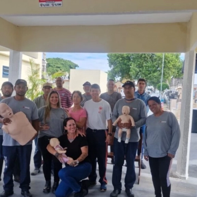 Funcionários de cemitérios públicos de Sorocaba são treinados em primeiros socorros em alusão ao Abril Verde