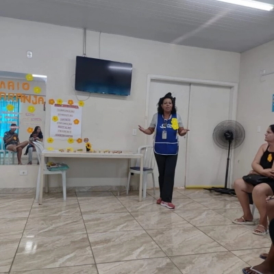 Roda de conversa da campanha Maio Laranja é realizada no Cras Nova Esperança