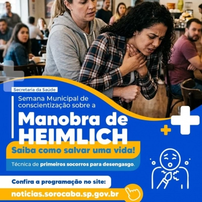 UBSs realizam ações referentes à conscientização e demonstração da Manobra de Heimlich