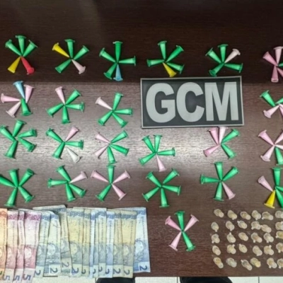 GCM apreende 213 porções de drogas no Parque São Bento