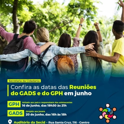 Coordenadoria de Políticas para a Diversidade Sexual divulga datas das reuniões do GADS e do GPH deste mês de junho