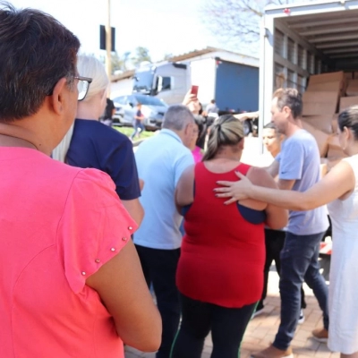 Secretaria da Mulher e Secretaria da Cidadania realizam a entrega de mais de 150 cestas básicas para famílias inscritas no CadÚnico