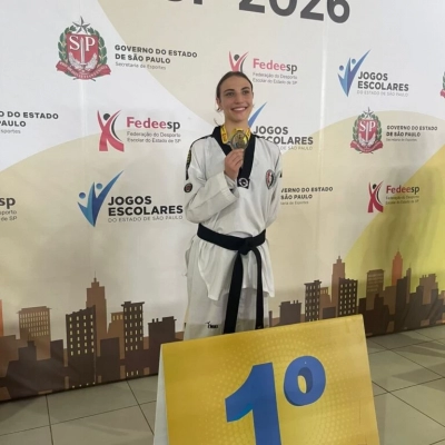 Sorocaba conquista ouro no taekwondo feminino nos Jogos Escolares do Estado de São Paulo