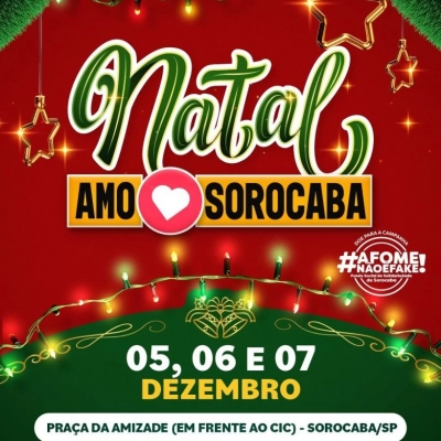 “Natal Amo Sorocaba” leva programação especial à Praça da Amizade a partir desta sexta-feira (5)