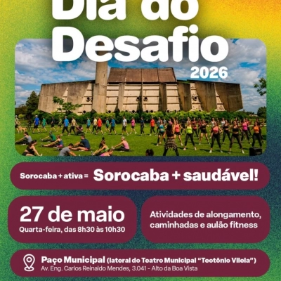 Prefeitura promove programação para o Dia do Desafio nesta quarta-feira (27)