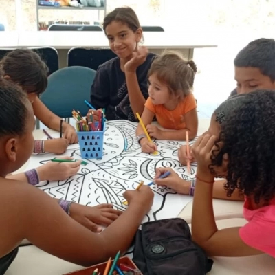 Dia dos Povos Indígenas foi tema de atividade infantil no CEU das Artes do Laranjeiras