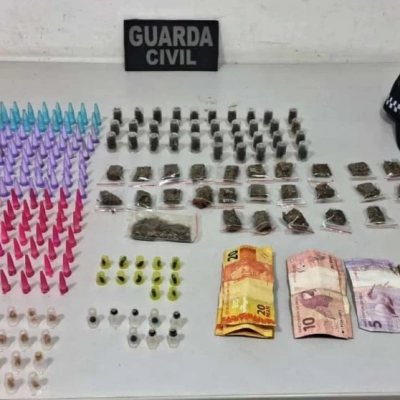 GCM apreende 276 porções de drogas no Éden e prende homem por tráfico
