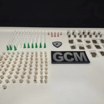 GCM apreende 202 porções de drogas no Jardim Harmonia