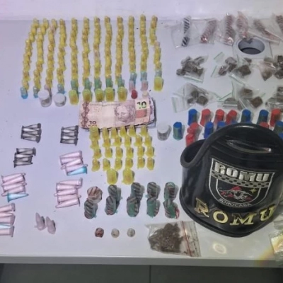 GCM detém acusado de tráfico e recolhe 587 porções de drogas no Jardim Alegria