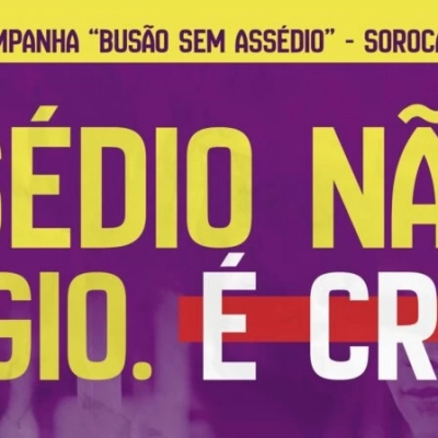 Prefeitura de Sorocaba lança campanha de combate ao assédio sexual em ônibus