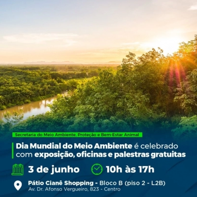 Dia da Mundial do Meio Ambiente é celebrado com exposição, oficinas e palestras gratuitas no Pátio Cianê Shopping