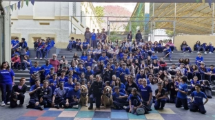 Canil da GCM de Sorocaba realiza apresentação educativa em escola estadual