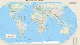 Novo mapa-múndi corrige tamanho da África, América do Sul e Ásia