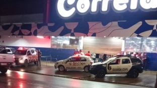 Confusão em Supermercado no Bairro de George Oetterer termina com homem baleado