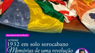 Exposição “Vitrine – 1932 em solo sorocabano, memórias de uma revolução” no Pátio Cianê Shopping
