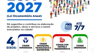 Prefeitura de Sorocaba recebe sugestões on-line da população para a LOA 2027 a partir de 1º de junho