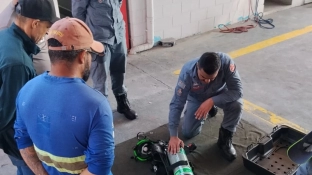 Saae/Sorocaba realiza treinamento com bombeiros para uso de equipamentos de respiração