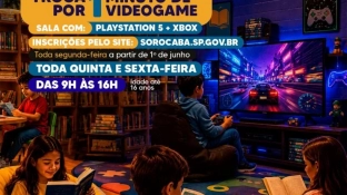 Leitura e videogame integram nova atividade na Biblioteca Municipal de Sorocaba