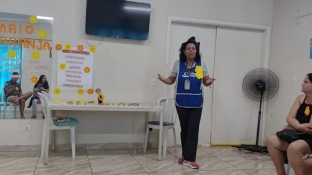 Roda de conversa da campanha Maio Laranja é realizada no Cras Nova Esperança