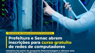 Prefeitura e Senac abrem inscrições para curso gratuito de redes de computadores