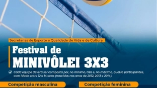 Festival de Minivôlei 3×3 no CEU das Artes segue com inscrições abertas
