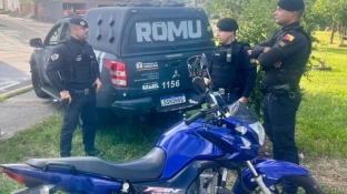 GCM localiza motocicleta furtada em área de mata no Paineiras