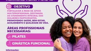 Prefeitura de Sorocaba cadastra voluntários para atuar como instrutores de pilates e ginástica funcional no programa Movimento Mulher Plena 40+
