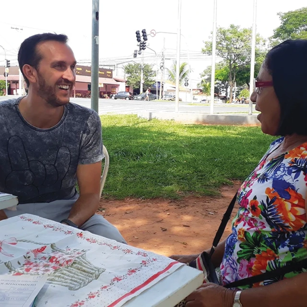 Vereador Militão leva o ‘Gabinete’ no Parque São Bento